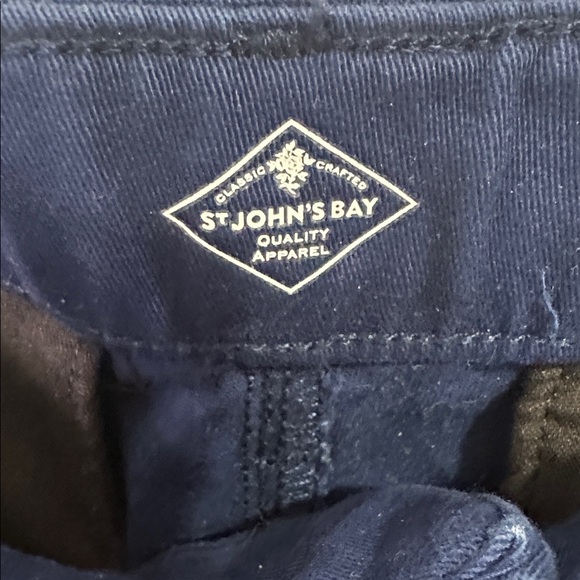 St John’s Bay Navy Chinos Size 12 petite - Picture 2 of 8